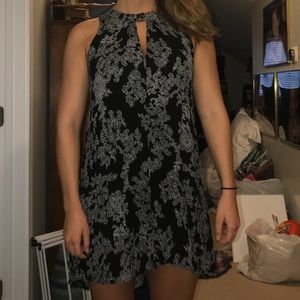 Black and White Paisley Dress